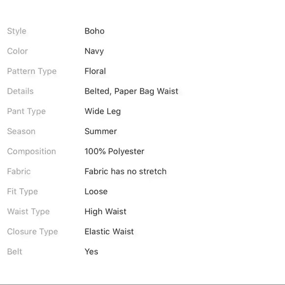 NEW Navy Floral Print Belted Shorts - Picture 5 of 7